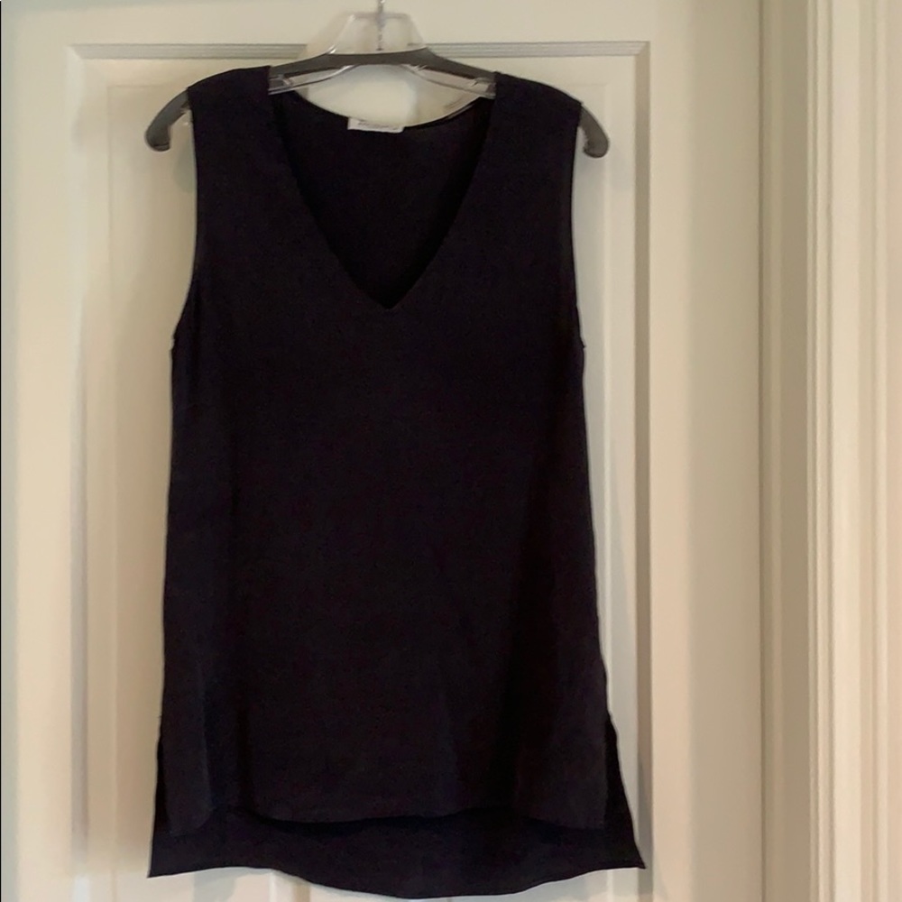 Equipment charcoal gray blouse